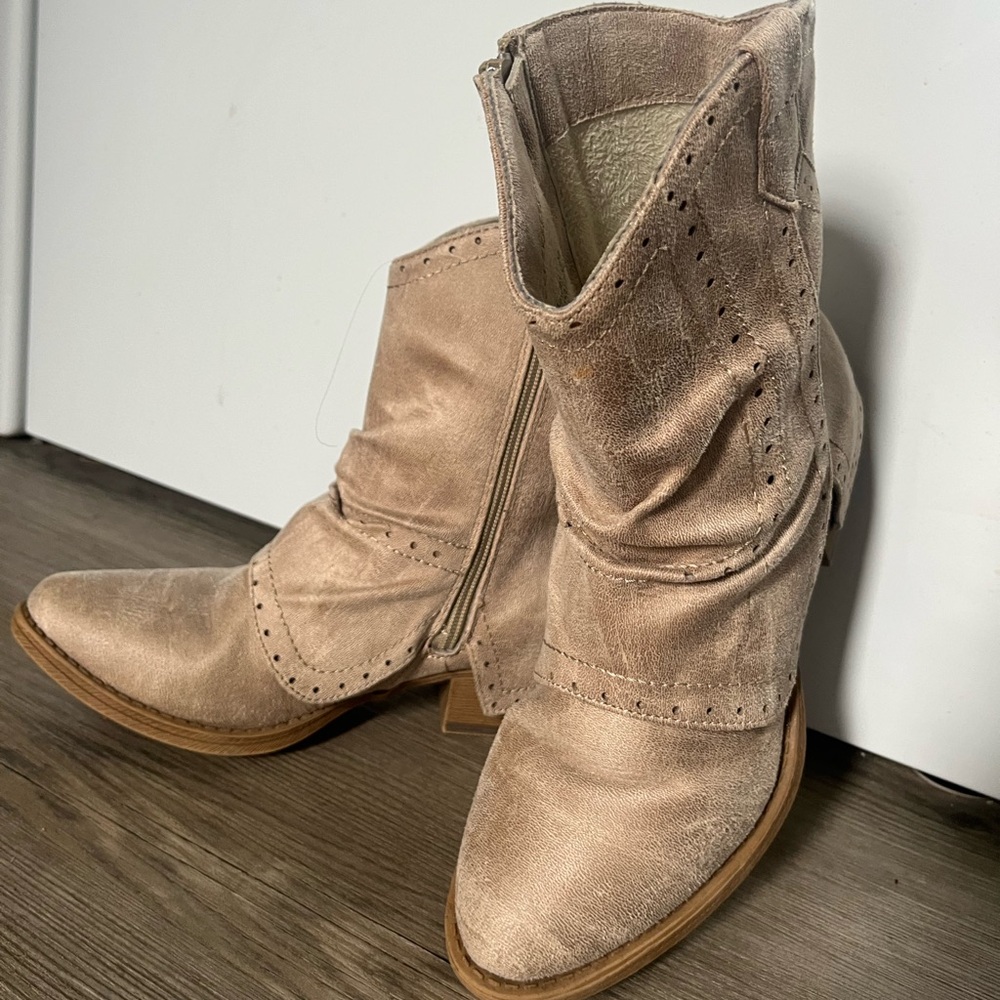 Very g ankle boots. Worn once to a wedding.